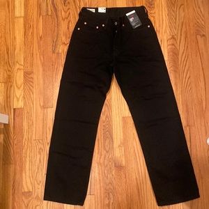 Levi black straight leg 501 Jeans - NEW never used